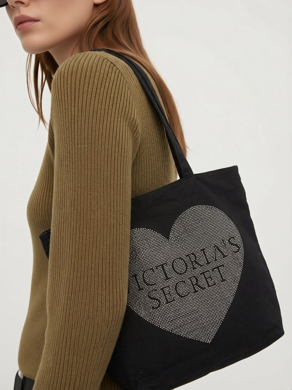 VICTORIA’S SECRET | Bling Tote Bag Logo Black